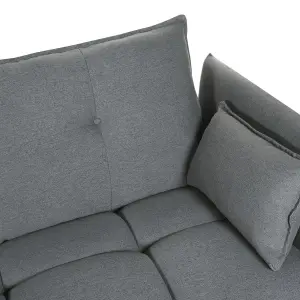 Corner Sofa TOMRA Dark Grey Fabric Right Hand