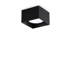 Ideal Lux Spike Square Surface Mounted Downlight Black