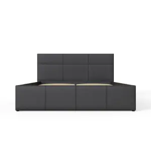 GFW End Lift Ottoman Bed 150cm King Size Black