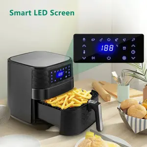 5.5 L Family Digital Touchscreen Air Fryer Black