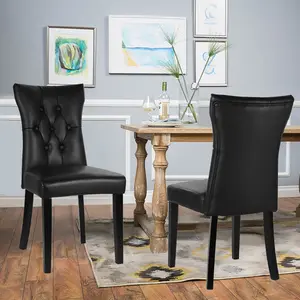 Adreana Upholstered Dining Chair (Set of 2) Black