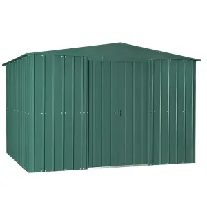 10 x 12 Apex Metal Garden Shed - Heritage Green (10ft x 12ft / 10' x 12' / 3.1m x 3.7m)