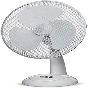 New 16" Oscillating Table Desk Fan Cooling Air 3 Speed Home Office 45W Base Silent Inch Watt