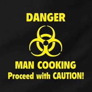 DANGER MAN COOKING Quote Kitchen BBQ Apron and Hat Gift Set