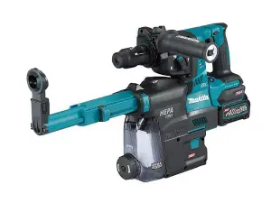 Makita HR004GD202 40v Max XGT Brushless Rotary SDS Hammer Drill + Dust Extractor