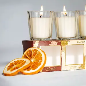 4pc Christmas Scented Candle Gift Set