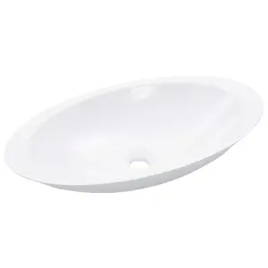 Berkfield Wash Basin 59.3x35.1x10.7 cm Mineral Cast/Marble Cast White