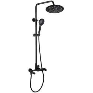 Hommix Rubineta OLO + ULTRA-10 Black Shower Set