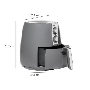 INNOTECK Kitchen Pro Air Fryer - 4 Litre - Grey (DS-5271)