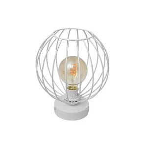 Luminosa Mercure Table Lamp White 24cm