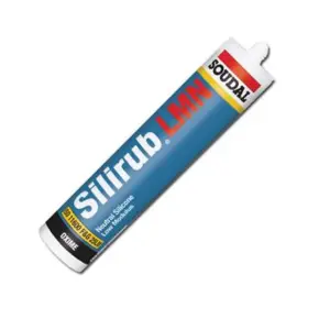 Soudal Silirub LMN Neutral Silicone - 300ml - Clear  (114573) (Pack of 3)