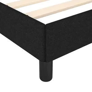 Berkfield Bed Frame Black 180x200 cm 6FT Super King Fabric