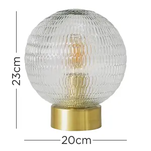 ValueLights Aurelian Antique Brass Table Lamp