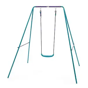 Plum Outdoor Steel Purple & Teal Swing