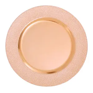 Maison by Premier Dia Rose Gold Pebble Effect Charger Plate