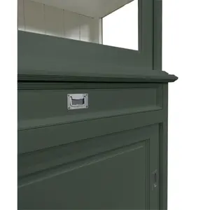 Stiles Display Cabinet Cement Grey