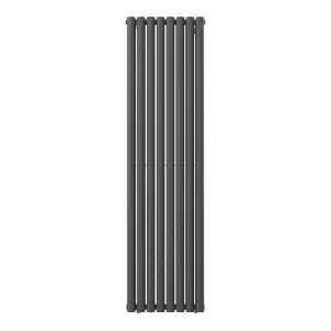 VURTU2 Designer Vertical Double Panel Radiator, 1800(H) x 480(W), Anthracite, 613640