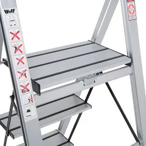 11-in-1 Folding Combination Ladder & 3 Step Slimline Ladder Wolf Access All Areas Set