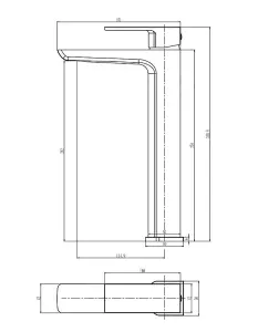 Aquarius Hydro Tall Mono Basin Mixer Tap Chrome