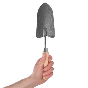 Hardys Garden Hand Trowel - Carbon Steel, Hammered Finish, Improved Rust Resistance, Robust Ash Wood Handle - (L) 330mm x (W) 80mm