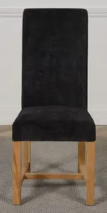 Washington Black Fabric Dining Chairs for Dining Room or Kitchen