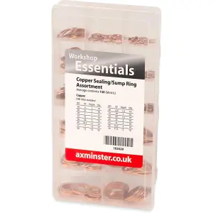 Axminster Workshop Copper Sealing & Sump Washer Assortment