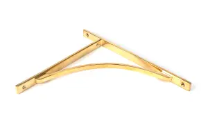 Polished Brass Apperley Shelf Bracket (314mm x 250mm)