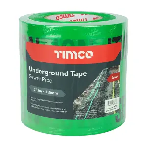 Timco - Underground Tape - Sewer Pipe (Size 365m x 150mm - 1 Each)