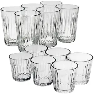 Queensway Home & Dining 350ml Highball Drinking Glasses Whiskey Water Juice Tumblers Set of 12