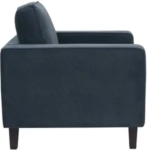 DUSK Soho Loveseat - Dark Blue - Matte Velvet