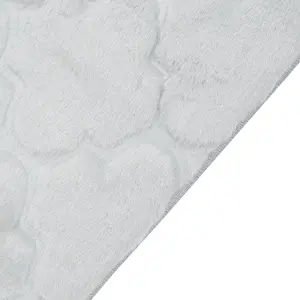 Faux Rabbit Fur Rug 160 x 230 cm Light Grey GHARO