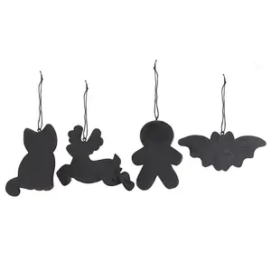 Something Different Skeleton Cookie Ornament Set (Pack of 4) Black/White (One Size)