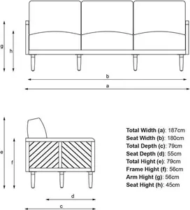 John Lewis + Swoon Franklin 3-Seater Garden Sofa, FSC-Certified (Acacia Wood)