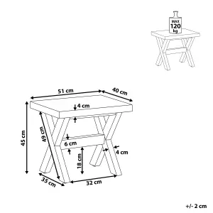 Garden Stool OLBIA Concrete White