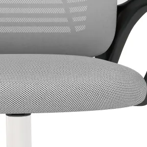 Vinsetto Mesh Office Chair, Computer Chair with Rotatable Headrest, Grey