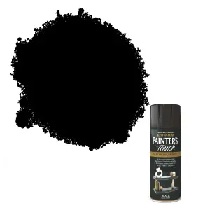 Rust-Oleum Painter's Touch Black Gloss Multi-surface Decorative spray paint, 400ml