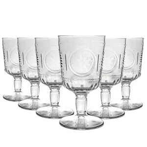 Bormioli Rocco - Romantic Wine Glasses - 320ml - Clear - Pack of 6