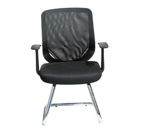 Atalanta Visitor Chair in Black Fabric