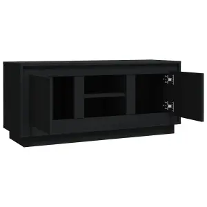 Berkfield TV Cabinet Black 102x35x45 cm Engineered Wood