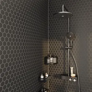 GoodHome Kolima titanium Thermostatic Multi head shower