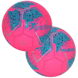 Size 1 Mini Training Football - PINK/BLUE At Home Keep Up Control Training Ball