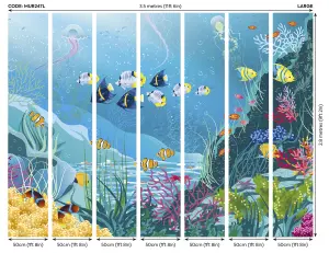 Origin Murals Under the Sea Adventure Matt Smooth Paste the Wall Mural 350cm wide x 280cm high