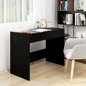 Berkfield Desk Black 101x50x76.5 cm Engineered Wood