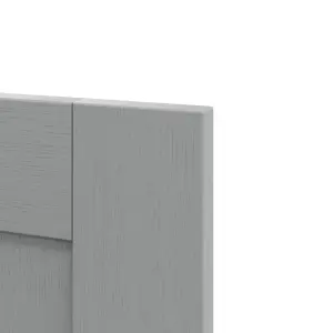 GoodHome Alpinia Matt slate grey wood effect Shaker Highline Cabinet door (W)300mm (H)715mm (T)18mm