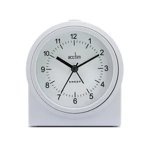 Analogue Electric Alarm Tabletop Clock Grey