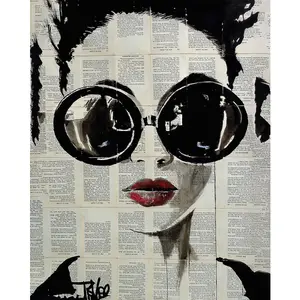 Loui Jover Tropez Canvas Print Black/White (80cm x 60cm)