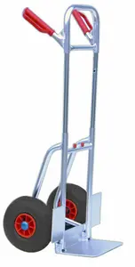 Telescopic Folding Sack Truck - 50Kg Capacity - with Puncture Proof Wheels