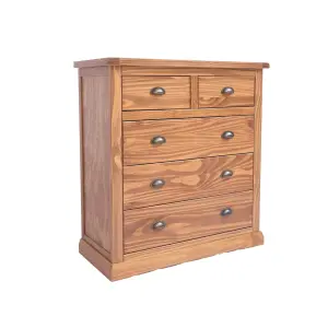 Tirolo 5 Drawer Chest of Drawers Brass Cup Handle