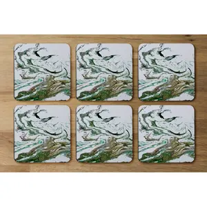 Square 6 Piece Coaster Set (Set of 6)