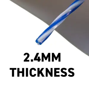 15m x2.40mm of strimmer/trimmer line,blue/white twist line gives you more cutting edge for cleaner and quicker cut